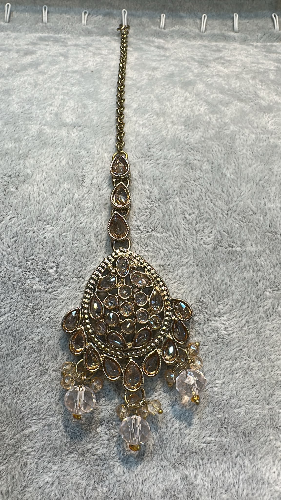 Champagne Antique Gold Maang Tikka